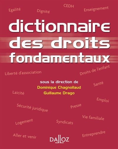 Couverture_Dictionnaire des droits fondamentaux