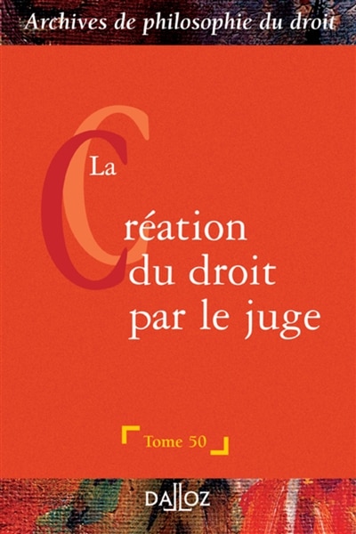 Couverture_La création du droit par le juge