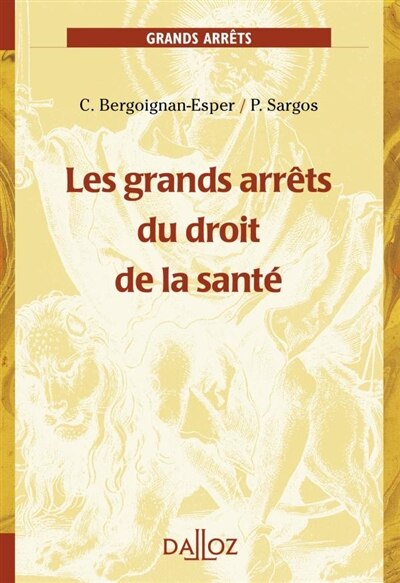 Front cover_Les grands arrêts du droit de la santé