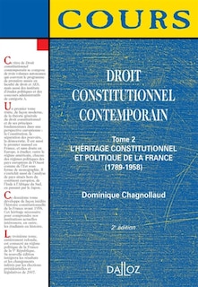 Front cover_L' héritage constitutionnel et politique de la France