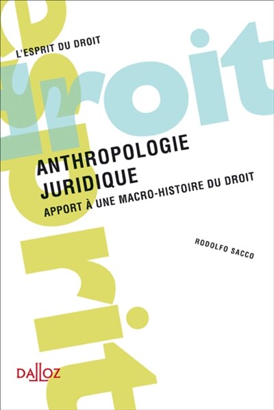 Front cover_Anthropologie juridique