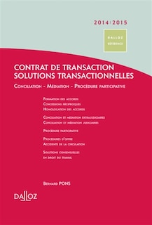 Couverture_Contrat de transaction-solutions transactionnelles 2014-2015