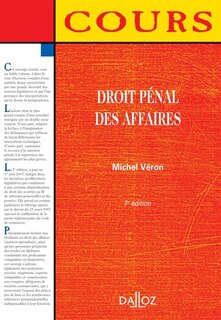 Couverture_Droit pénal des affaires