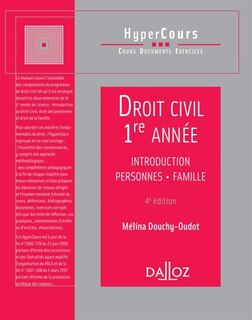 Couverture_Droit civil 1re année : introduction, personnes, famille