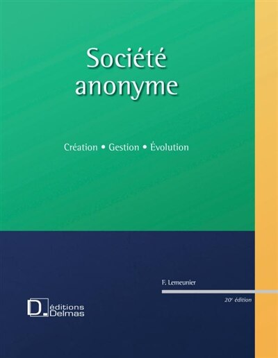 Front cover_Société anonyme