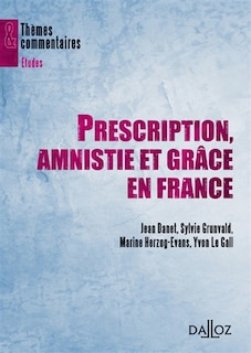 Front cover_Prescription, amnistie et grâce en France