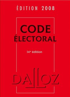 Front cover_Code électoral 2008