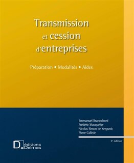 Front cover_Transmission et cession d'entreprise