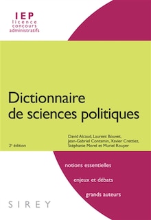 Front cover_Dictionnaire de sciences politiques