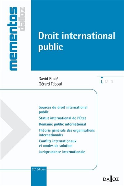 Front cover_Droit international public