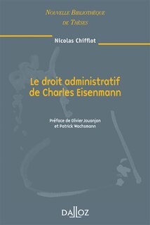 Front cover_Le droit administratif de Charles Eisenmann