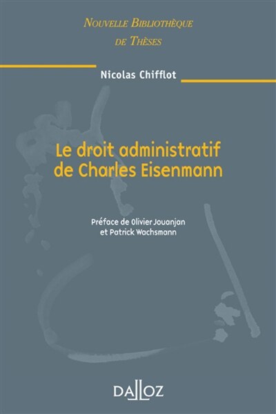 Front cover_Le droit administratif de Charles Eisenmann