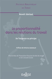 Couverture_La proportionnalité dans les relations du travail
