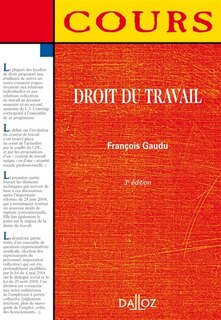 Front cover_Droit du travail