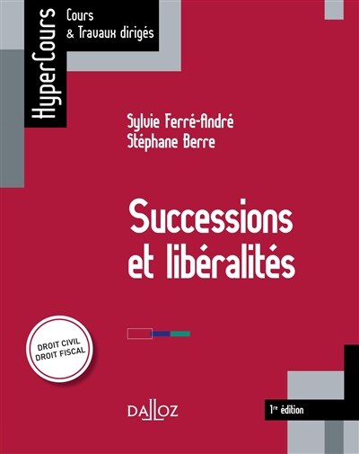 Couverture_Successions et libéralités