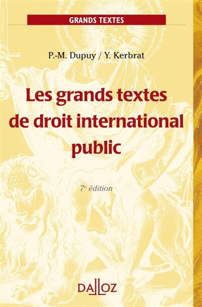 Front cover_Les grands textes de droit international public