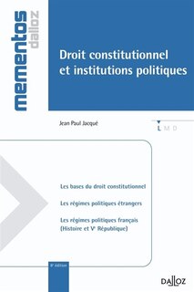 Couverture_Droit constitutionnel et institutions politiques