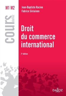 Front cover_Droit du commerce international