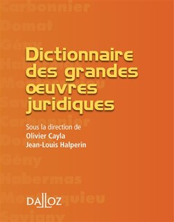 Couverture_Dictionnaire des grandes oeuvres juridiques