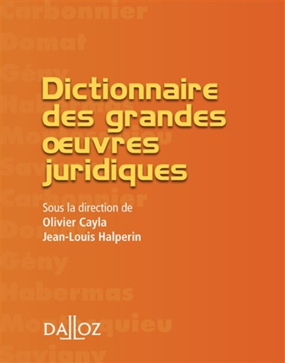 Couverture_Dictionnaire des grandes oeuvres juridiques