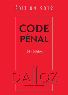 Couverture_Code pénal 2012
