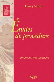 Couverture_Etudes de procédure