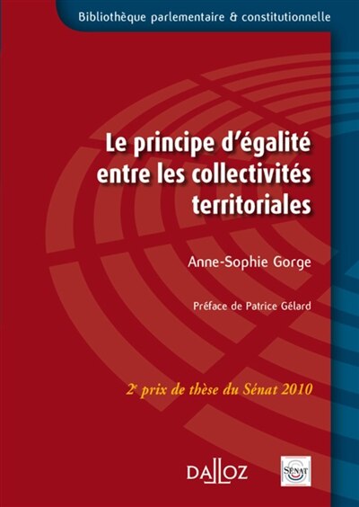 Couverture_Le principe d'égalité entre les collectivités territoriales