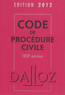 Couverture_Code de procédure civile 2012