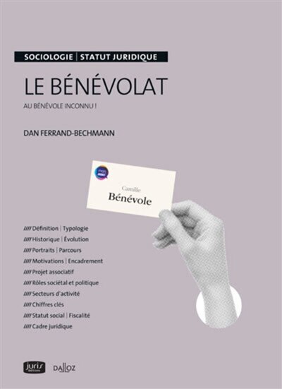 Couverture_Le bénévolat