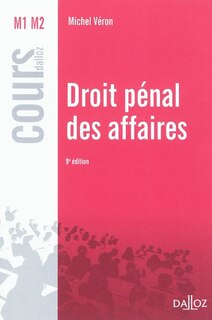 Front cover_Droit pénal des affaires