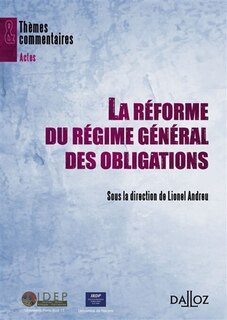 Couverture_La réforme du régime général des obligations