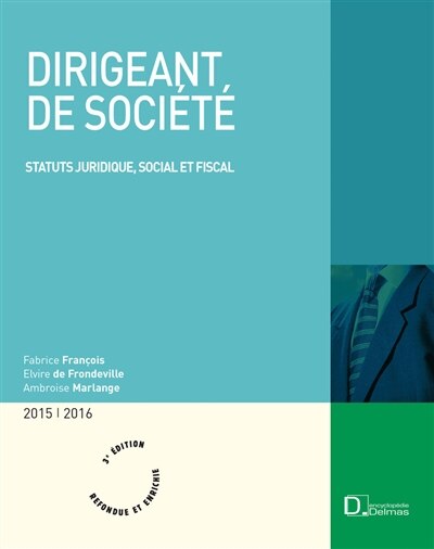 Couverture_Dirigeant de soci&eacute;t&eacute;