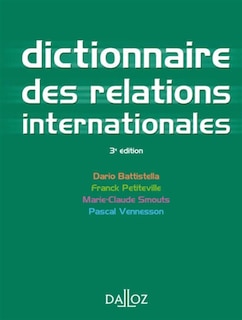 Front cover_Dictionnaire des relations internationales : approches, concepts, doctrines : 2012