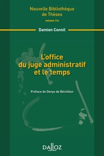 Front cover_L' office du juge administratif et le temps