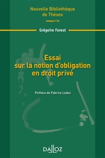 Couverture_Essai sur la notion d'obligation en droit privé