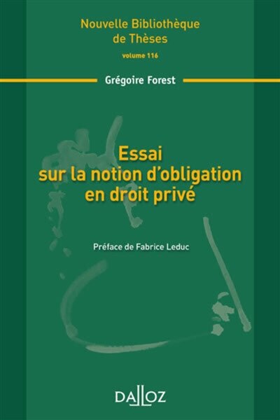 Couverture_Essai sur la notion d'obligation en droit privé
