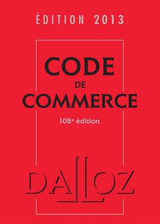 Front cover_Code de commerce
