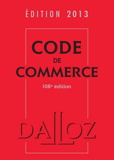 Front cover_Code de commerce