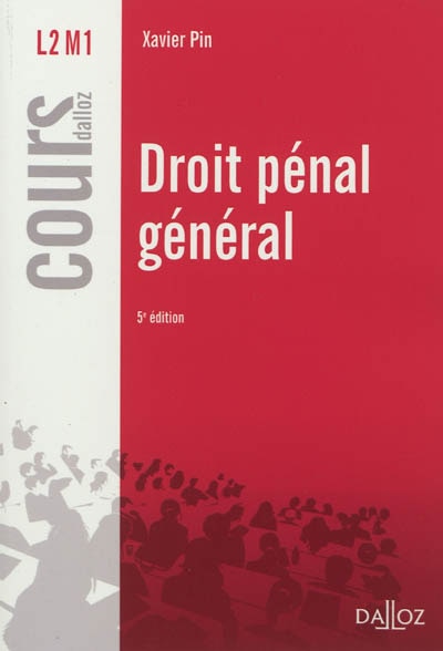 Front cover_Droit pénal général