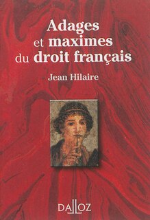 Front cover_Adages et maximes du droit français