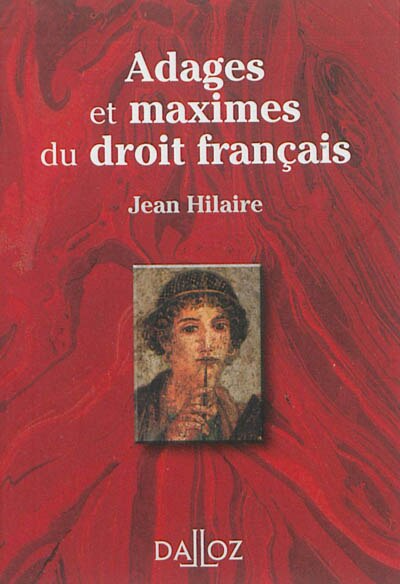 Front cover_Adages et maximes du droit français