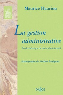 Couverture_La gestion administrative