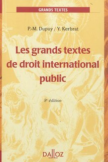 Front cover_Les grands textes de droit international public