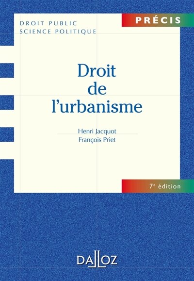 Front cover_Droit de l'urbanisme
