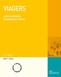 Front cover_Viagers : aspects juridiques, économiques et fiscaux : 2017-2018