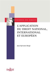 Front cover_L' application du droit national, international et européen