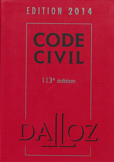 Front cover_Code civil 2014