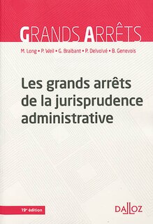 Couverture_Les grands arrêts de la jurisprudence administrative