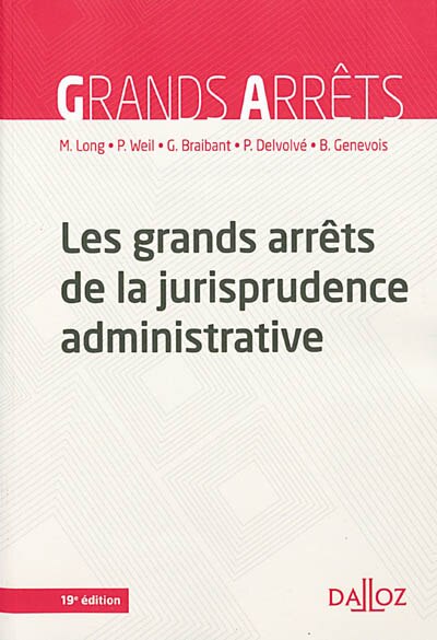 Couverture_Les grands arrêts de la jurisprudence administrative