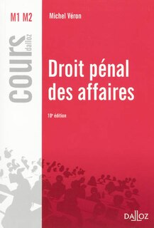 Front cover_Droit pénal des affaires : M1, M2